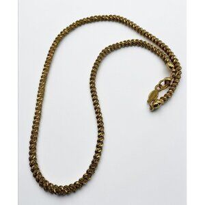 Napier Gold Tone Rope Twist Necklace Chain Minimalist Elegant